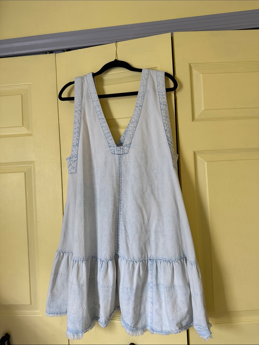Free People Light Wash Denim Tunic Dress